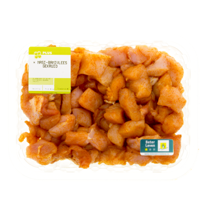 Huismerk Nasi-bamivlees gekruid