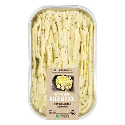 Huismerk Ovenschotel bloemkool aardappelpuree