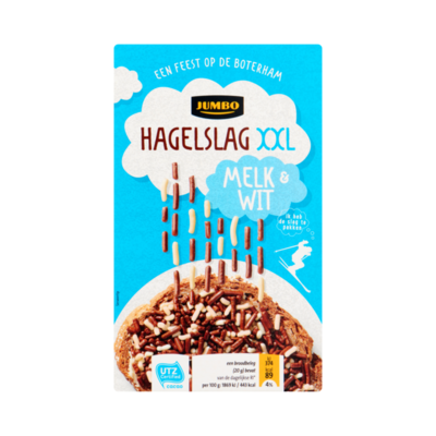 Huismerk Hagelslag XXL Melk & Wit