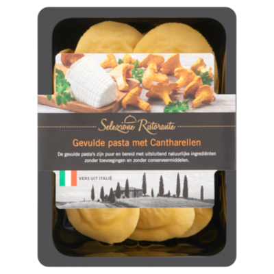 Selezione Ristorante Gevulde pasta met cantharellen