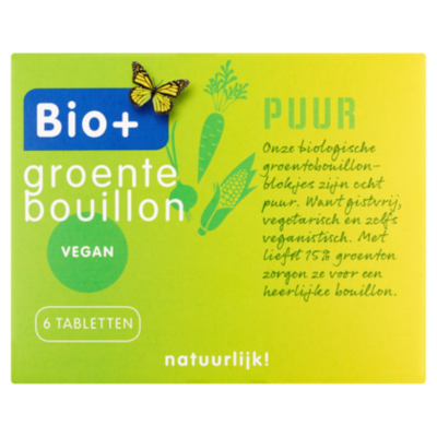 Bio+ Bouillon groente 6 blokjes