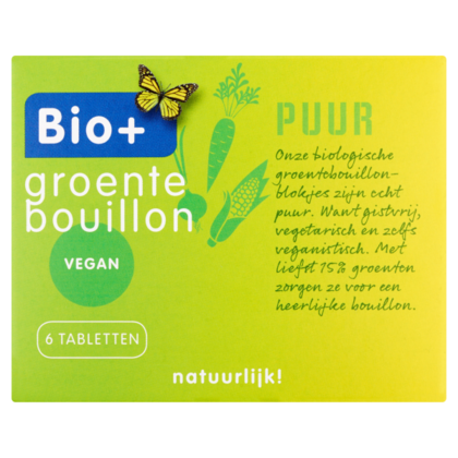 Bio+ Bouillon groente 6 blokjes