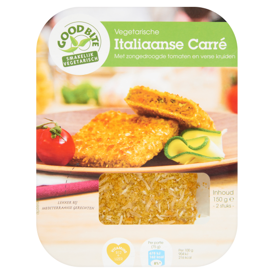 GoodBite vegetarische Italiaanse Carré 2 stuks