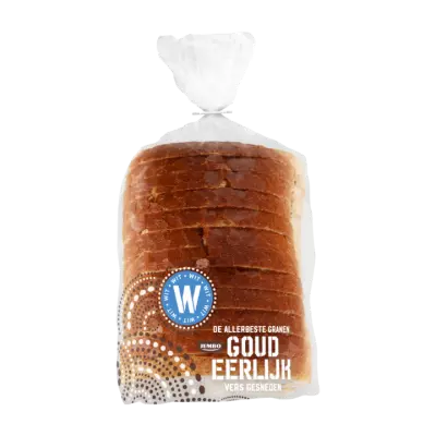 Huismerk Goudeerlijk Witbrood Half (Vers Ingevroren)