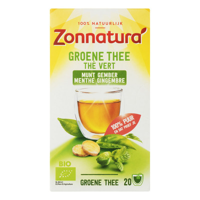 Zonnatura Azië groene thee gember pepermunt