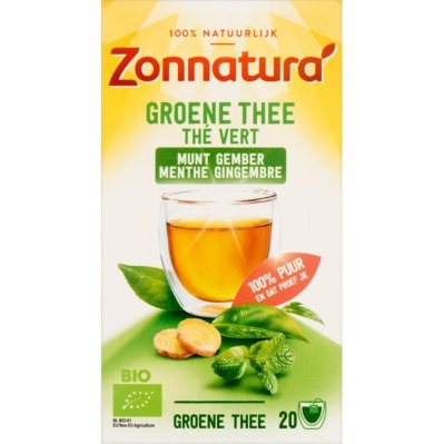 Zonnatura Azië groene thee gember pepermunt