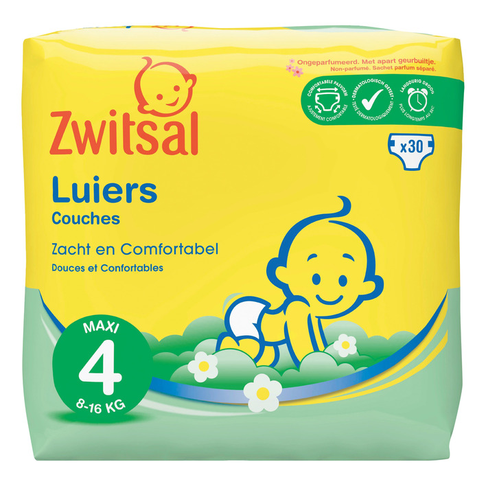 Zwitsal Luiers maxi maat 4