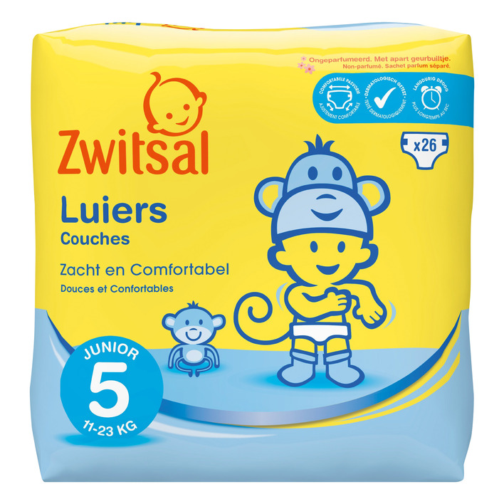 Zwitsal Luiers junior maat 5