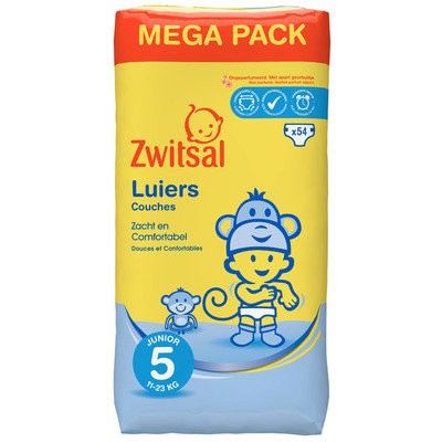 Zwitsal Luiers junior maat 5 megapack