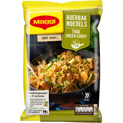 Maggi Roerbak noedel Thai green curry