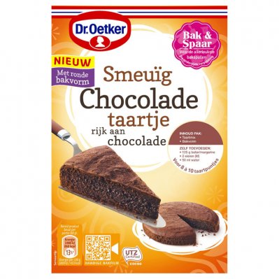 Dr. Oetker Smeuïg chocoladetaartje