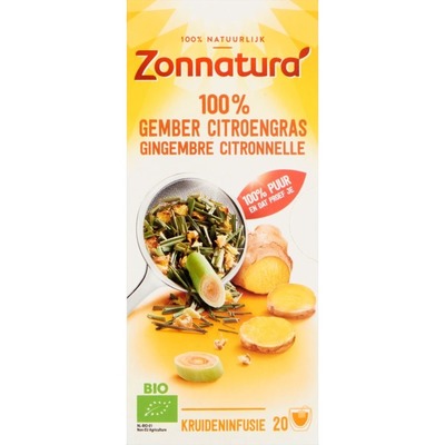 Zonnatura Gember citroengras thee