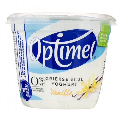 Optimel Magere Griekse stijl yoghurt vanille