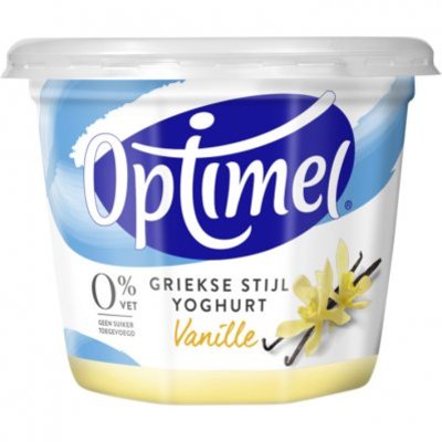 Optimel Magere Griekse stijl yoghurt vanille