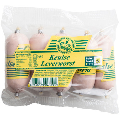 Kroon Keulse leverworst mini