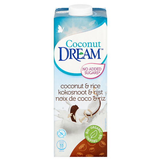 Coconut dream biologisch kokosnoot en rijst 1 liter