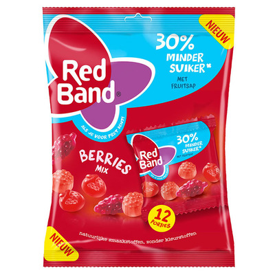 Red Band Berries uitdeelmix suikerbewust