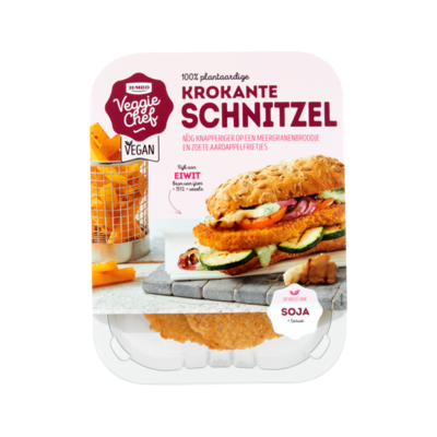 Huismerk Veggie Chef 100% Plantaardige Krokante Schnitzel