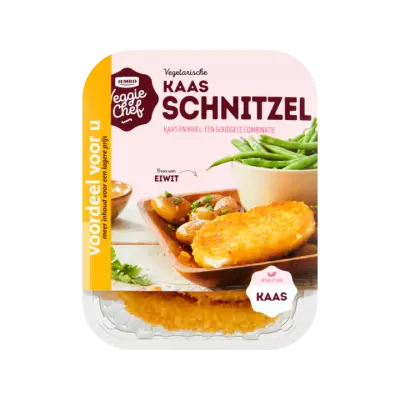 Huismerk Veggie Chef Vegetarische Kaas Schnitzel Voordeel