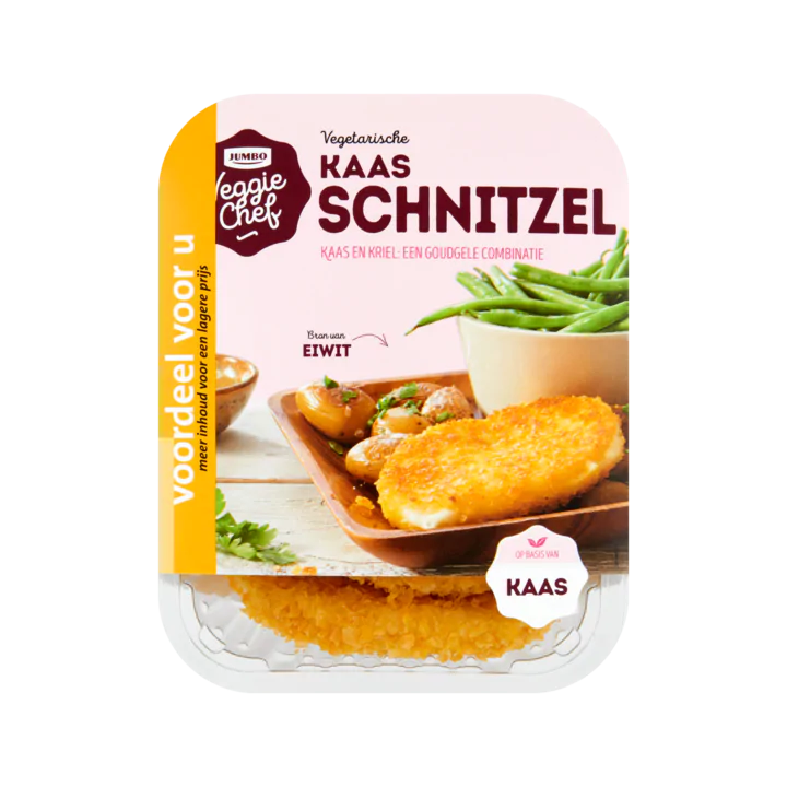 Huismerk Veggie Chef Vegetarische Kaas Schnitzel Voordeel