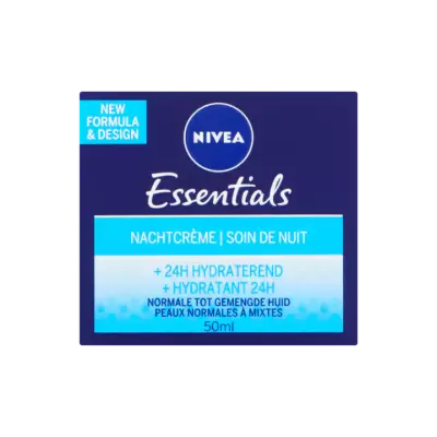 Nivea Essentials Nachtcrème +24H Hydraterend