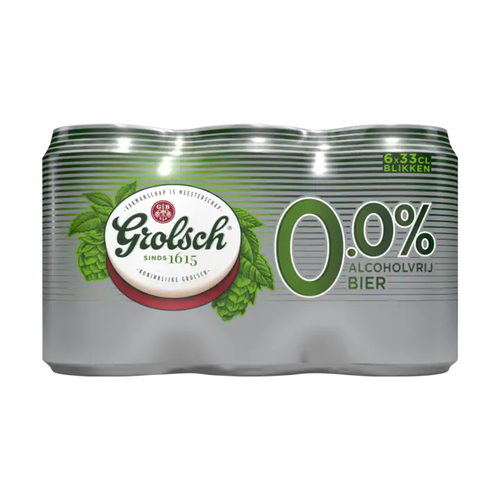 Grolsch 0.0% Bier Blikken