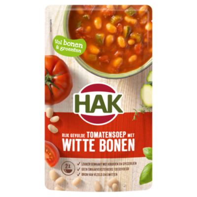 Hak Rijkgevulde tomatensoep witte bonen