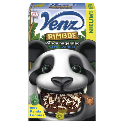 Venz Rimboe panda hagelslag melk-vanille