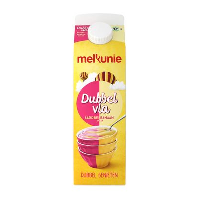 Melkunie Dubbelvla Banaan Aardbei
