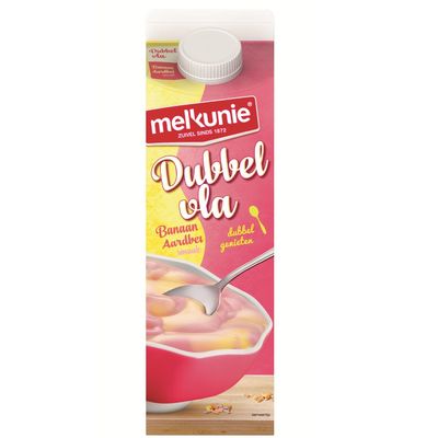 Melkunie Dubbelvla Banaan Aardbei