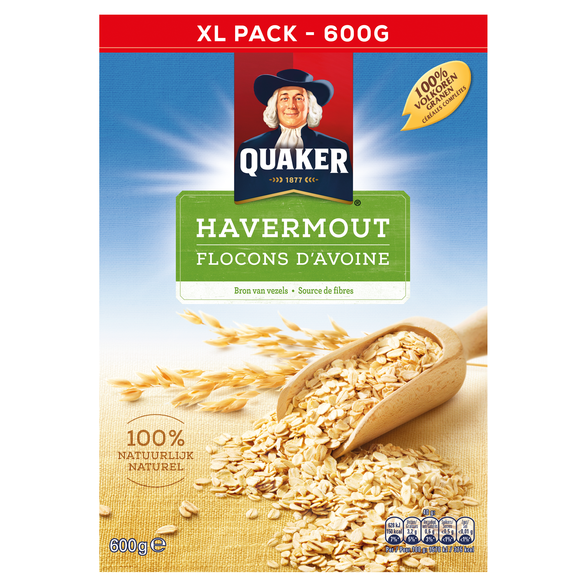 Quaker Havermout 600 gr