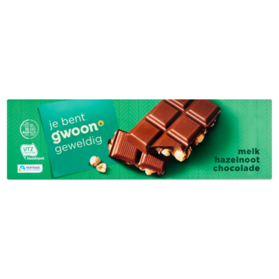 Huismerk Chocoladereep melk/hazelnoot