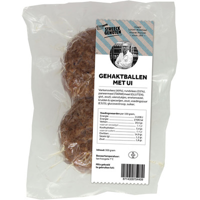 Streeckgenoten Gehaktballen met ui