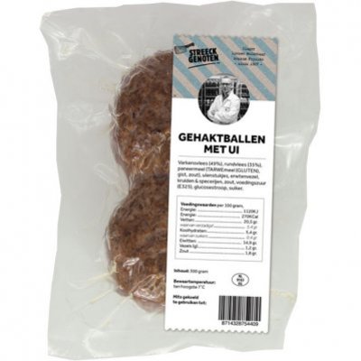 Streeckgenoten Gehaktballen met ui