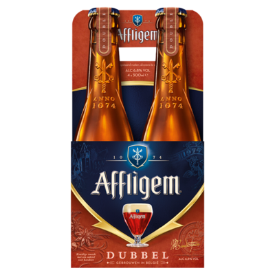 Affligem Dubbel Bier Fles 4 x 30 cl
