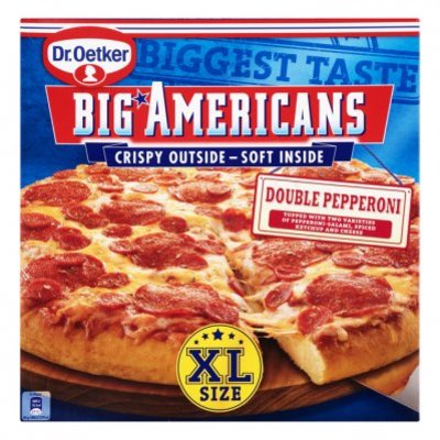 Dr. Oetker Big Americans XL pizza double pepperoni