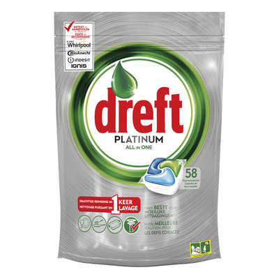 Dreft Platinum vaatwastabletten regular