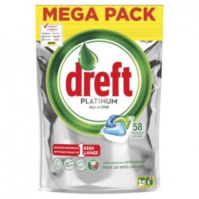 Dreft Platinum vaatwastabletten regular