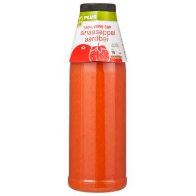 Huismerk 100% Vers sap sinaasappel-aardbei