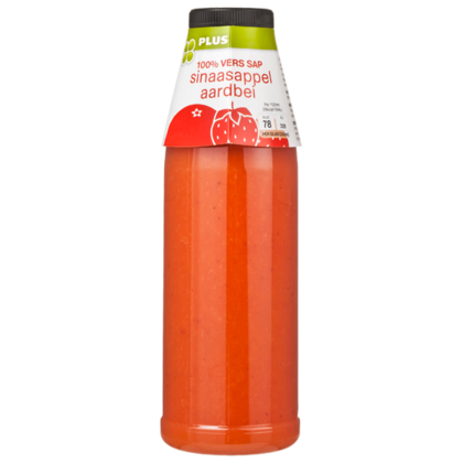 Huismerk 100% Vers sap sinaasappel-aardbei