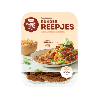 Huismerk Veggie Chef Vegetarische Runder Reepjes