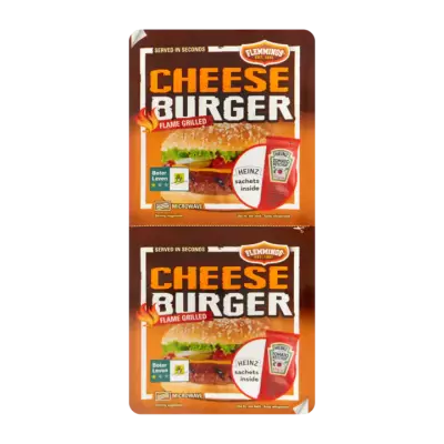 Flemmings Cheeseburger Flame Grilled 2 Stuks