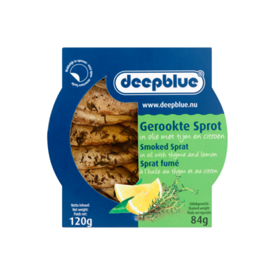 Deepblue Gerookte Sprot in Olie met Tijm en Citroen