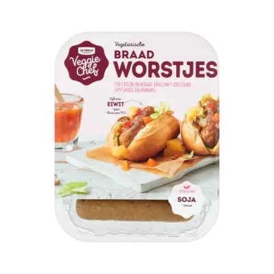 Huismerk Veggie Chef Vegetarische Braadworstjes