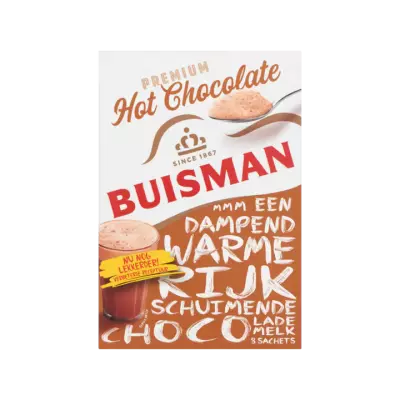 Buisman Premium Hot Chocolate 8 Sachets
