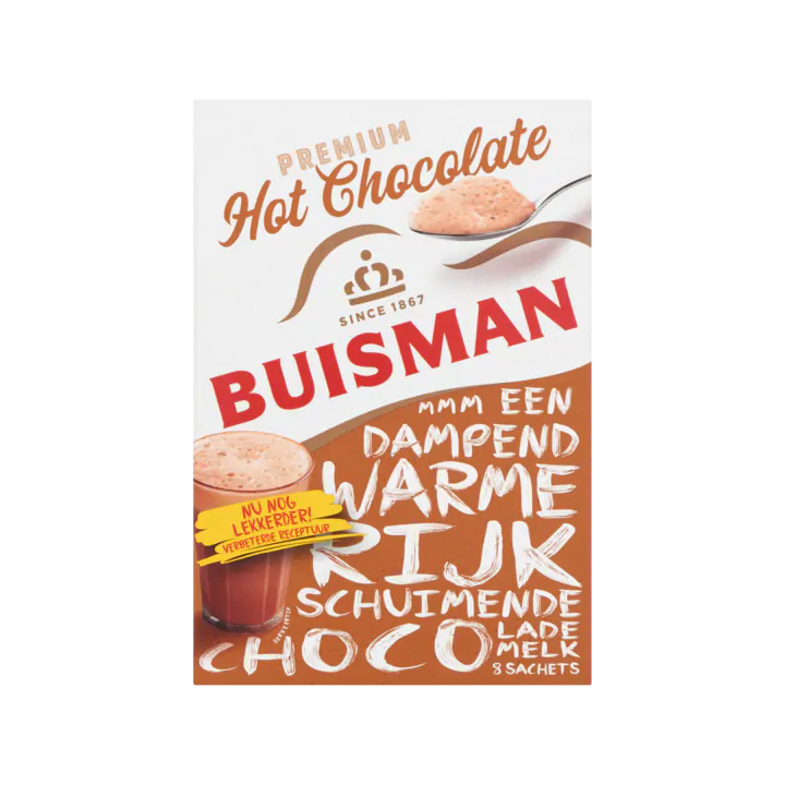 Buisman Premium Hot Chocolate 8 Sachets