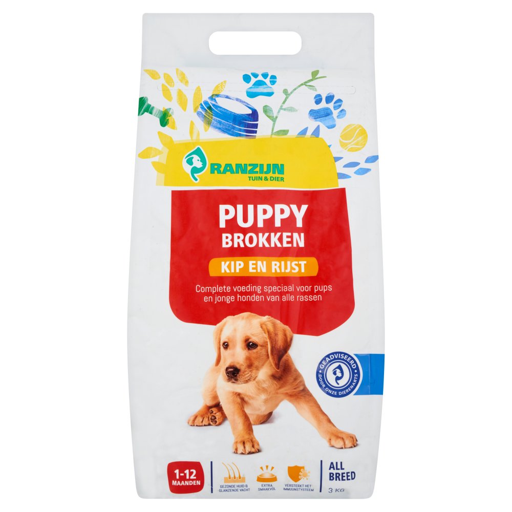 Ranzijn Puppy Brokken Kip en Rijst 3 kg