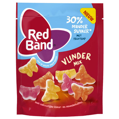 Red Band Vlinder mix 30% minder suiker