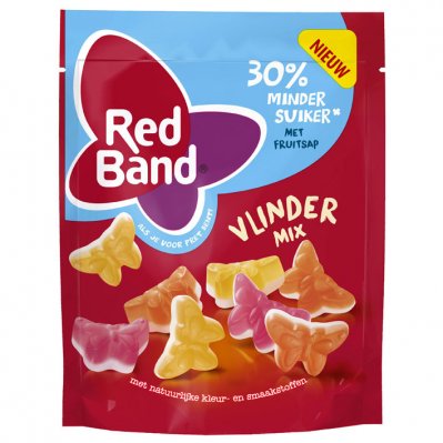 Red Band Vlinder mix 30% minder suiker