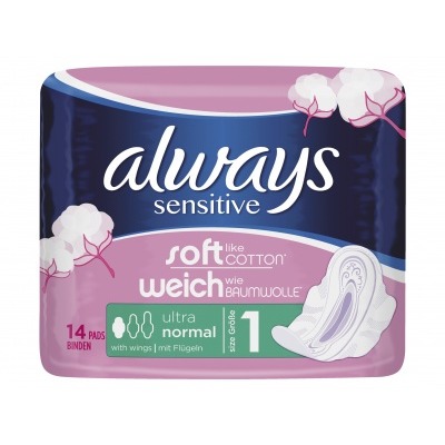Always Verband sensitive normal wings